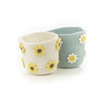 Springtime Floral Felt Pots, 2 of 7