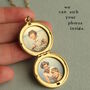 Forget Me Not Locket Necklace, thumbnail 4 of 9