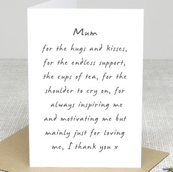 'Thank You Mum' Greetings Card, 2 of 3