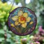 Daffodil Stained Glass Effect Suncatcher, thumbnail 3 of 6