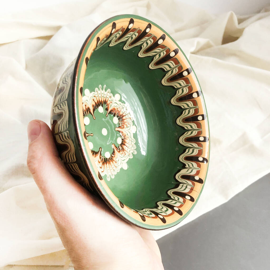 Set Of Four Colourful Ceramic Soup Bowls By The Tottem Artisan