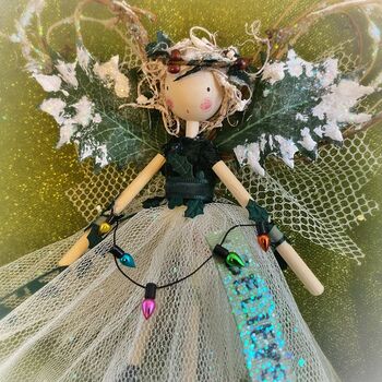 Personalised Christmas Holly Berry Fairy, 8 of 11