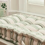 Greenfield Striped Cotton Bench Cushion, thumbnail 6 of 6