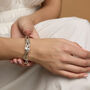 Organic Moonstone, Topaz And Pearl Bangle, thumbnail 3 of 6