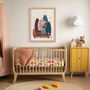 Little Hedgehog Book Nursery Art Print, thumbnail 3 of 4
