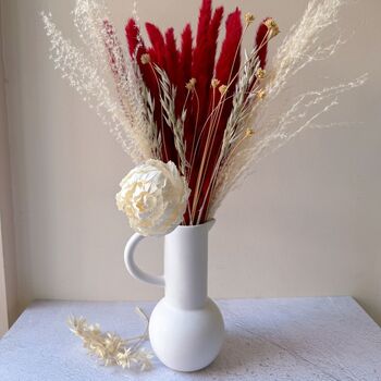 Red Pampas Grass With Vase, 2 of 3