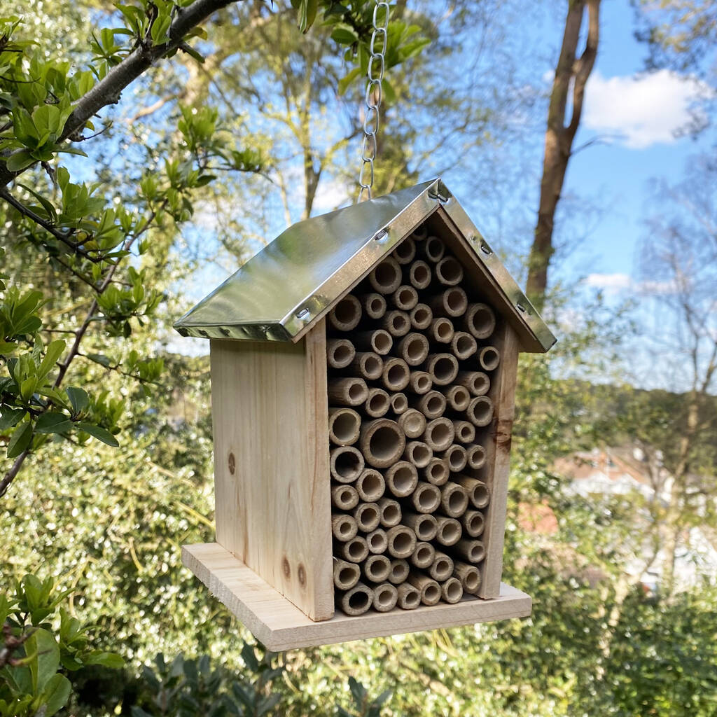 Bee House Nest With Metal Roof, 1 of 3