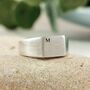 Personalised Initials Men's Silver Signet Ring, thumbnail 11 of 12