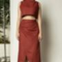Draped Wrap Around Skirt, thumbnail 1 of 2