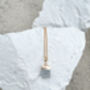 Amazonite Cube Necklace Real 18k Gold Plated, thumbnail 2 of 6