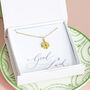 Gold Plated Four Leaf Clover Necklace, thumbnail 3 of 9