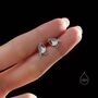 Sterling Silver Enamel Robin Bird Stud Earrings In Sterling Silver, thumbnail 11 of 12