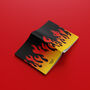 Personalised Custom Name Black Flame A5 Notebook, thumbnail 3 of 5