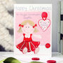 Personalised Rag Doll Relation Christmas Card, thumbnail 1 of 8