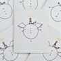 Pack Of Six Snowmen Angels/With Snowballs Cards, thumbnail 2 of 3