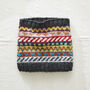 Fair Trade Fair Isle Neckwarmer Lined Repurposed Wool, thumbnail 3 of 7