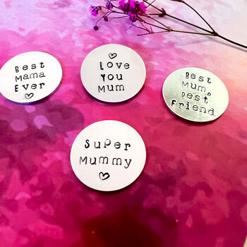 Best Mama Ever Hand Stamped Token Gift For Mother's Day, 5 of 5