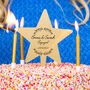 Personalised Couples Engagement Star Cake Topper, thumbnail 2 of 7