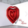Lots Of Love Valentine's Pop Up Card, thumbnail 1 of 2
