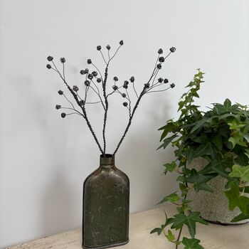 Three Handmade Wire Gypsophila Stems, 9 of 9