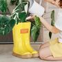 Personalised Large Yellow Welly Boots Planter, thumbnail 1 of 9