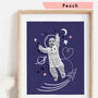 Personalised Baby Photo Astronaut Print, Unframed, thumbnail 6 of 8