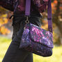 Messenger Handbag With Jewel Hydrangea Floral Print, thumbnail 1 of 3