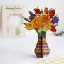 Pop Out Wooden Spring Flowers Card, thumbnail 12 of 12