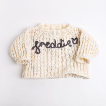 Personalised Baby Sweater Easy Knitting Kit, 5 of 9