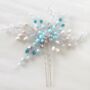 Turquoise Crystal Decorative Hair Comb, thumbnail 1 of 2