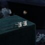 0.8 Ct Emerald Cut Moissanite Diamond Stud Earrings, thumbnail 6 of 10