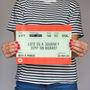 Personalised Train Ticket Chopping Board, thumbnail 2 of 4