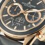 Jacques Lemans Solar Chronograph Black Rg Men's Watch, thumbnail 2 of 6
