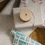 Christmas Dog Bone Print Luxury Wrapping Paper, thumbnail 2 of 3