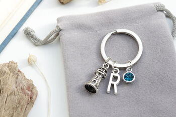 Personalized Lighthouse Keyring, Sea Lover Gift, 10 of 10