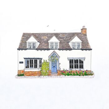 A4 Personalised House Portrait, 5 of 12