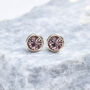 Sterling Silver June Alexandrite Birthstone Stud Earrings, thumbnail 4 of 9