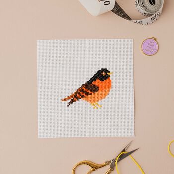 Bird Mini Counted Cross Stitch Kit, 2 of 3
