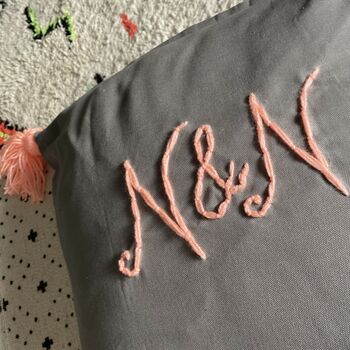 Personalised Cushion Cover With Tassels, 7 of 10