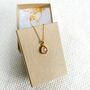 18ct Gold Plated Rose Gemstone Necklace, thumbnail 1 of 2