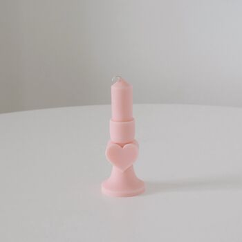 Pastel Heart Pillar Candle, 3 of 8