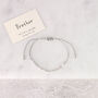 Sterling Silver 925 'Brother' Morse Code Bracelet, thumbnail 3 of 6