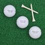 Three Branded Golf Balls Personalised With ''.. ..'S Lucky Ball!'', thumbnail 2 of 6
