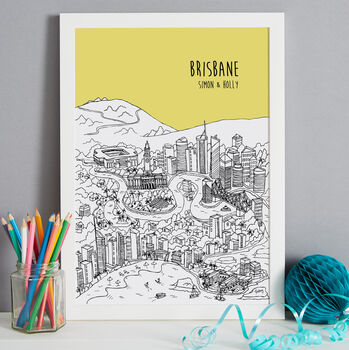 Personalised Brisbane Print, 7 of 10