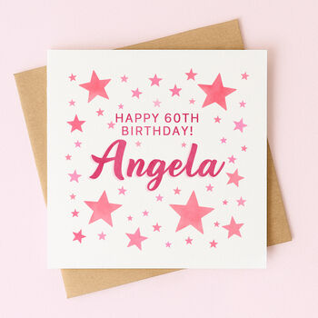 Personalised Birthday Card For Her – With Name, 3 of 6