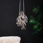 Five Way Clear Glass Small Cluster Pendant Light, thumbnail 7 of 7