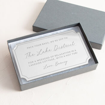 Personalised Acrylic Voucher Keepsake, 5 of 6