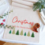 Christmas Trees Personalised Family Table Runner, thumbnail 3 of 6