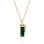 Esmeralda Leopard Necklace 14 K Gold Plated, thumbnail 3 of 7