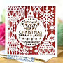 Personalised Foil Christmas Card, thumbnail 1 of 3